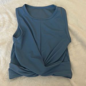 Blue kids athletic tank top never worn